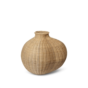 Ferm Living Bola Vase Flettet Rattan/Natural