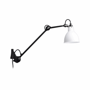 Lampe Gras N222 Væglampe Mat Sort/Hvid