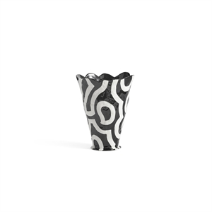 HAY Jessica Hans Shadow Vase Sort/Hvid