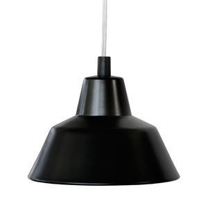 e form V�rkstedslampe Pendel Mat Sort Stor