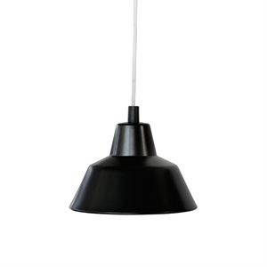 e form V�rkstedslampe Pendel Mat Sort Lille