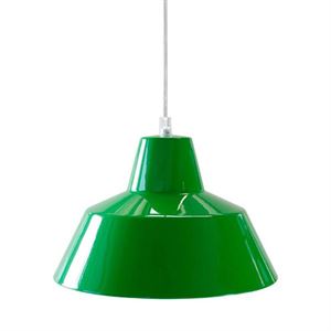 e form V�rkstedslampe Pendel Gr�n Mellem