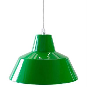 e form V�rkstedslampe Pendel Gr�n Stor