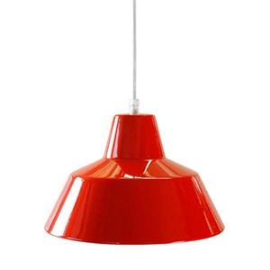 e form V�rkstedslampe Pendel R�d Mellem