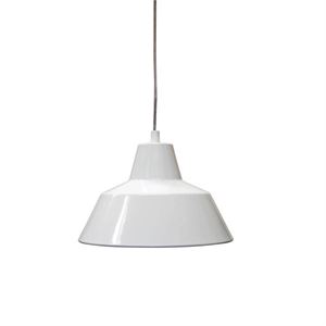 e form V�rkstedslampe Pendel Hvid Lille