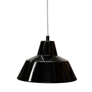 e form V�rkstedslampe Pendel Sort Stor
